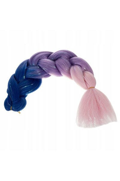 zola ® synthetic hair extensions, purple-pink ombre and glitter, 60 cm