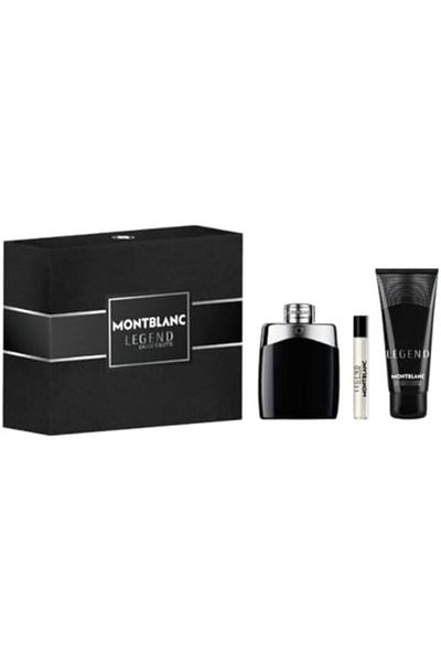 Montblanc Legend Gift Box Eau de Toilette for Men 100ml + Travel Spray 7.5ml + Shower Gel 100ml