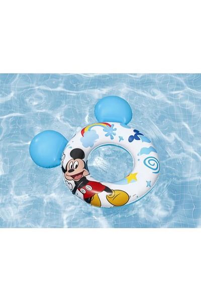 BESTWAY Mickey and Friends Inflatable Plastic Kids Swim Ring 74cm x 76cm