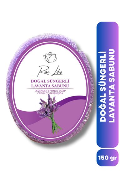 ROSE LİFES ERTAŞLAR Lavender Soap with Natural Sponge 150Gr