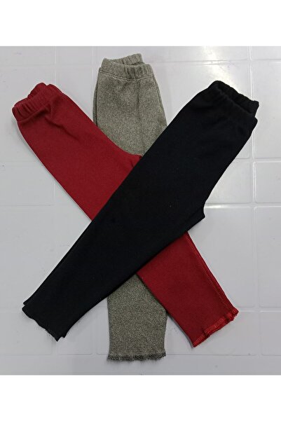 Berat moda Fitilli Esnek 3lü Bebek Kışlık Taytı Tek Alt Tayt