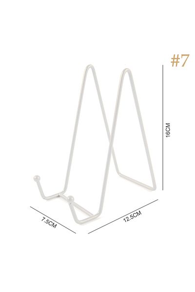 Choice A7 Plate Display Stand Picture Easel Metal Plate Stands Holder Display Pictures Frame Photo Decorati