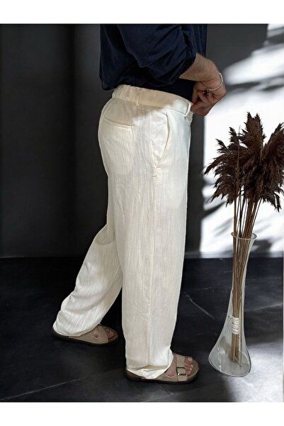 Butik Ross Baggy Fit Linen Trousers
