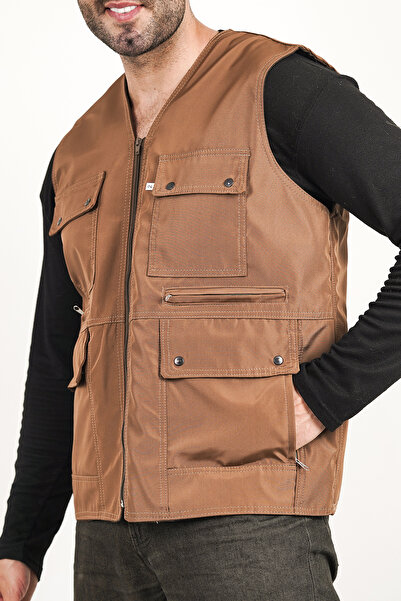 HeviStor Літній жилет з безліччю кишень, стильний дизайн, бічні кишені на блискавці