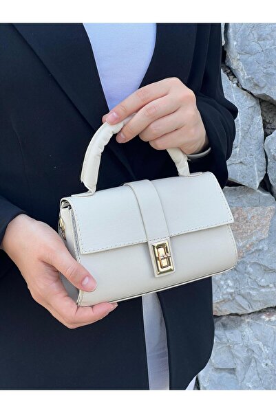 zetus Nora Model Krem Kadın El Ve Omuz Çantası