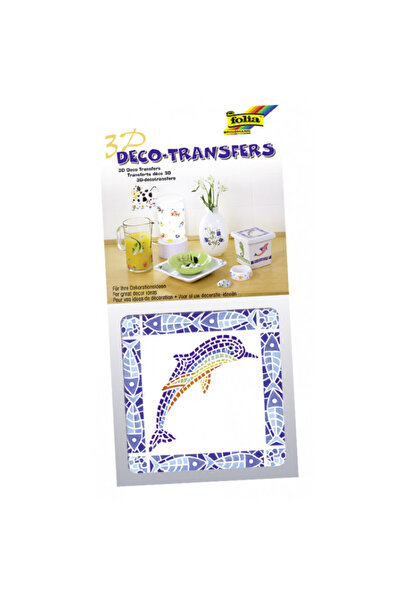 Avex 3D διακοσμητικό αυτοκόλλητο, μωσαϊκό δελφίνι 10x10 εκ.