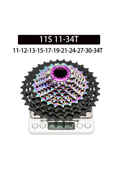 ZTTO 11s 34T Black-Rainbw ZTTO Ultralight 11/12 Speed Road Bike Cassette 11s 12s 11-28/30/32/34/36T ULT S