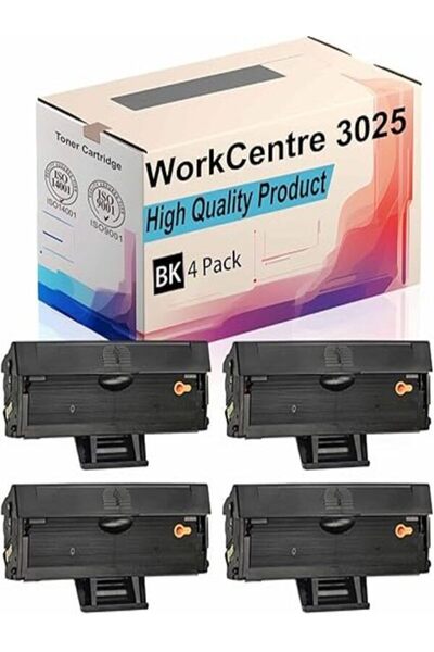 Xerox Phaser 3020 WorkCentre 3025 4 ADET AURA TONER