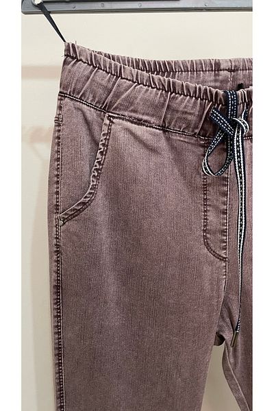 RBKS LARGE SIZE HIGH WAIST FABRIC PANTS