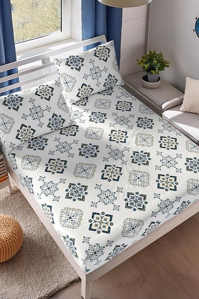 Lorien Crystal Patterned Elastic Sheet Set - Single/Double/Queen Size
