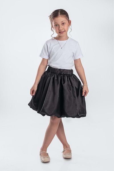 s.t. sebat tekstil Girl's Satin Cotton Lined Skirt Sb729