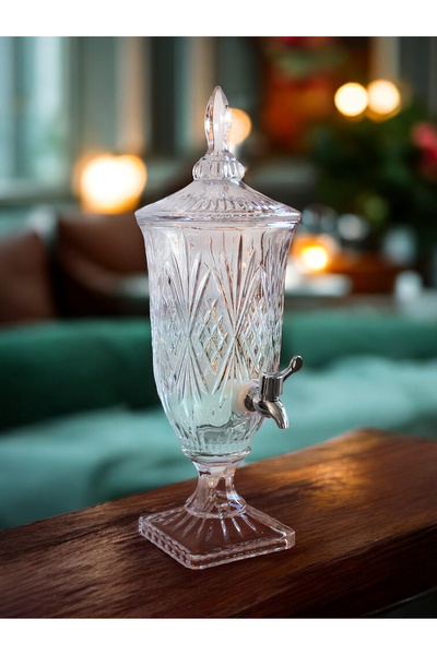 Ayoba Cam Sebil 2 LT Musluklu Şerbetlik - Parti Damacanası - Meşrubatlık