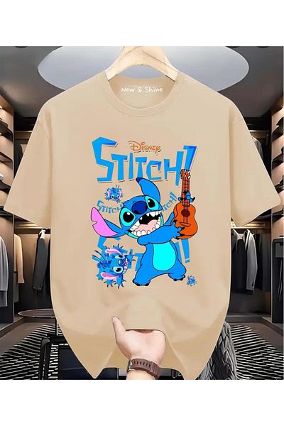 New Shine Μπλουζάκι με στάμπα Lilo and Stitch Oversize