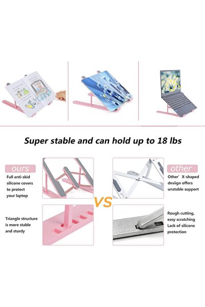 CT STONES Adjustable laptop stand with 7 levels