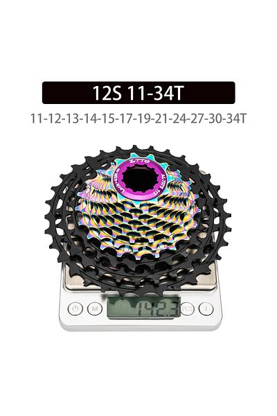 ZTTO 12s 34T Black-Rainbw ZTTO Ultralight 11/12 Speed Road Bike Cassette 11s 12s 11-28/30/32/34/36T ULT S