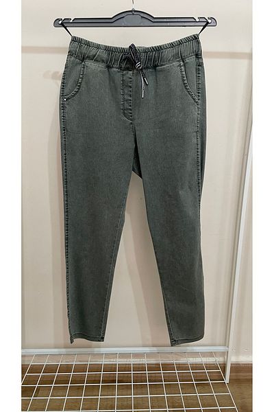RBKS LARGE SIZE HIGH WAIST FABRIC PANTS
