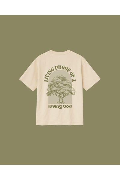 Altair Tr Beige Color Oversize Living Proof a Loving God Tree Nature Theme Pr...