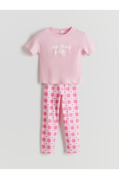 LC Waikiki Lcw Kids Crew Neck Girls Pajamas Set