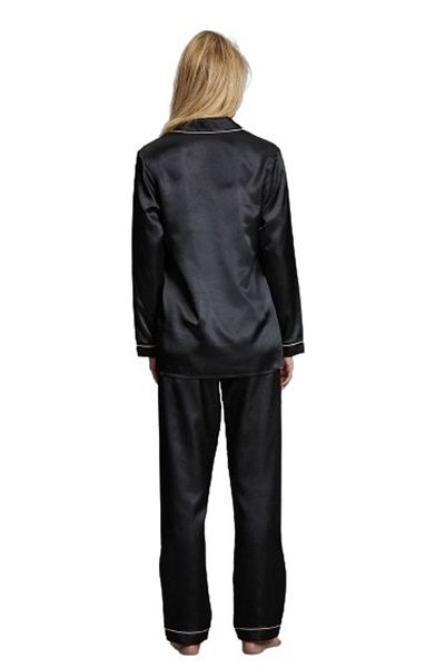 Andra Lingerie Pijamale dama din satin matasos Andra Lingerie Negru, L INTL