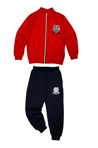 s.t. sebat tekstil 2 Thread Zippered Pocket Boys' Tracksuit Sb554
