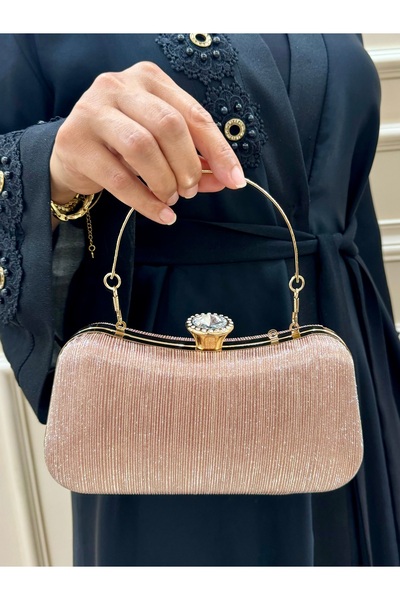 çantamgelsin Geantă de rochie de seară cu lanț lung, cu detaliu argintiu pent...