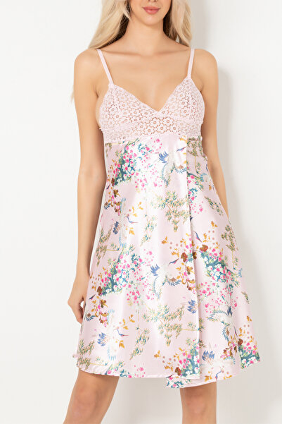 ZENCHES Дантелена прозрачна нощница