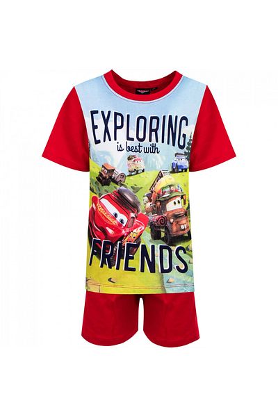 CARS Pijamale scurte baieti, Disney Cars,Rosu, 8 ani