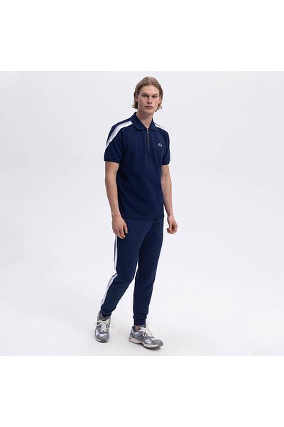 Ellesse Ανδρικό μπλουζάκι Polo Neck Navy Blue Em169-1