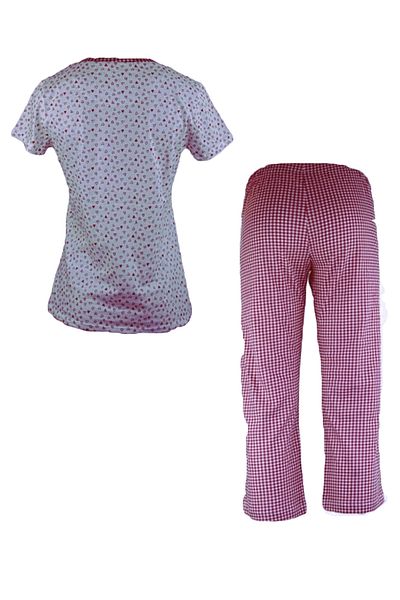 Nottingham Women's short sleeve pajamas, Nottingham - fuchsia L INTL