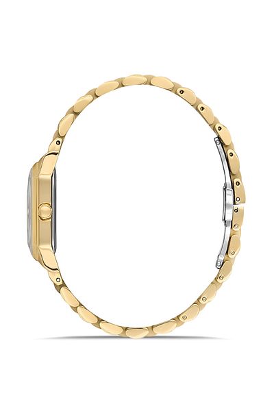 FERRO Yellow Steel Band Women's Wrist Watch Fl21571Awt-B6