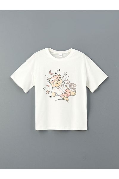 LC Waikiki Lcw Kids Crew Neck Girls Pajamas Set