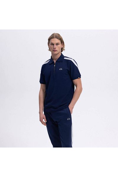 Ellesse Ανδρικό μπλουζάκι Polo Neck Navy Blue Em169-1