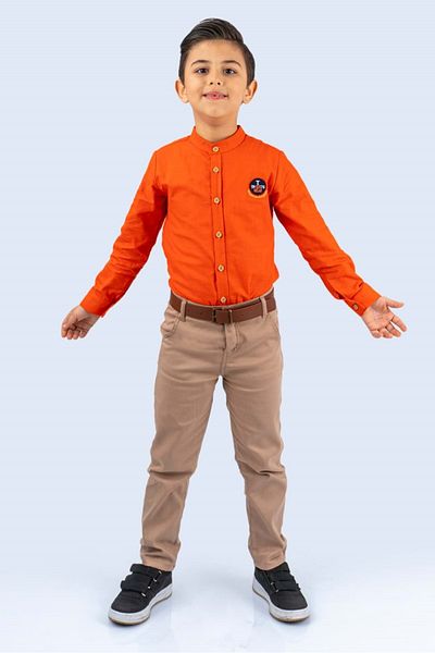 s.t. sebat tekstil Boy's Cotton Shirt Suit Sb489