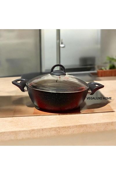 FMS Galaxy 26 cm Flat Rice and Stuffing Pot Night Gray