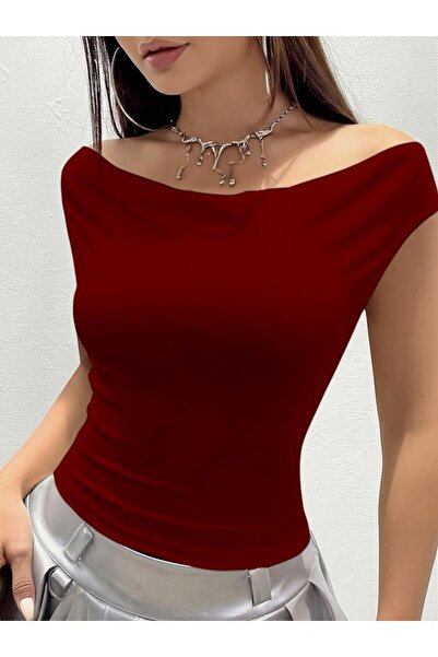 Lucky Line Top crop solid din viscoză CINDY pentru femei