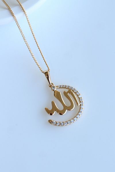 Leo'Stone Xuping Zircon Stone God Written Does Not Lose Color Does Not Tarnish Women's Steel Necklace