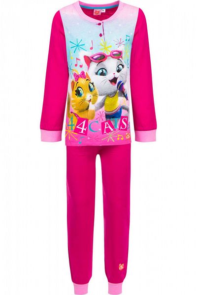 44 Cats Long pajamas 44 Cats, Fuchsia color, 6 years