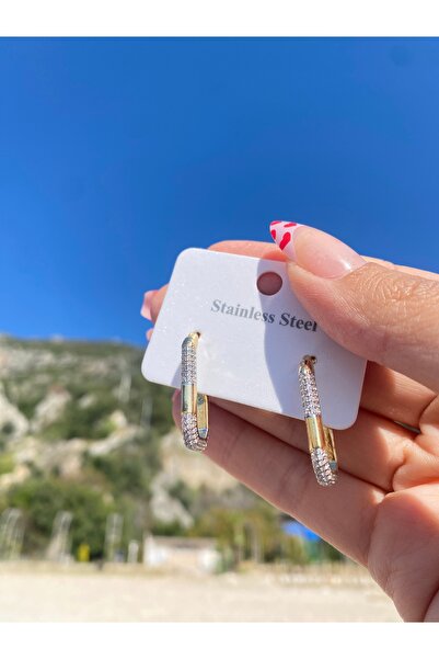 FLOWERS TAKI Çelik serenay küpe