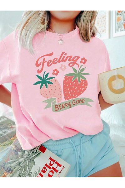 Josette Μπλουζάκι με στάμπα Feeling Strawberry