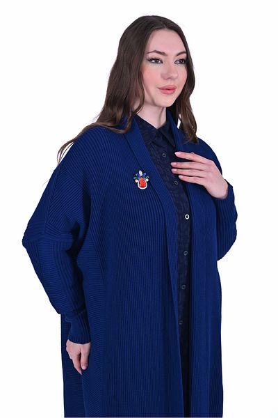 Invee Invee 7077 Wool Blend Parliament Cardigan
