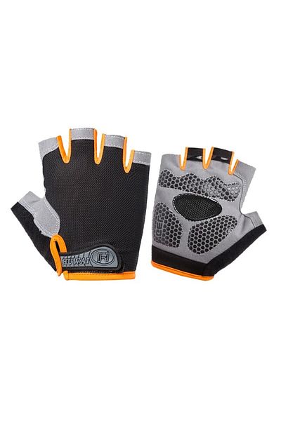 Choice orange Single code Sport Half Finger Cycling Gloves For Men Women Breathable Anti-slip Bike Bicycle