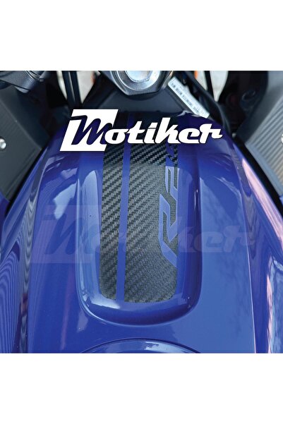 Motiker Yamaha YZF R25 Depo Üstü Karbon Sticker Etiket Modeli