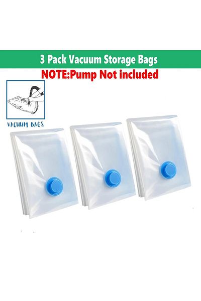 Choice S 40X60CM only 3pack bags Vacuum Storage Bags Space Saver 80% More Compression Organizer Vacuum Seal