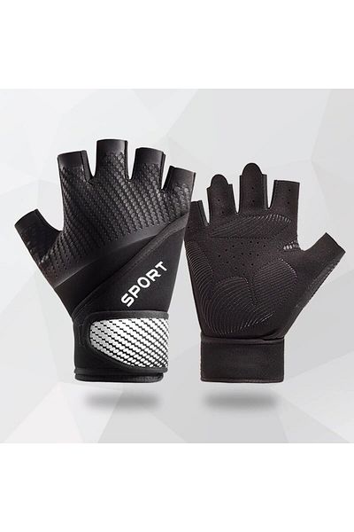 Choice white Single code Gym Gloves Fitness Weight Lifting Gloves Body Building Training Sports Exercise Cy
