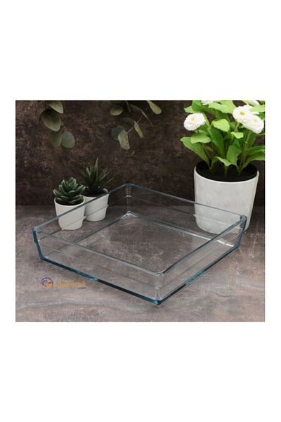 Paşabahçe 59314 Borcam PREMIUM Square Tray - 4100 Cc