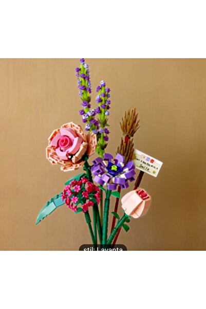 OYUNCAK'S ÇİÇEK BUKETİ LAVANTA MİNİ YAPI BLOKLARI