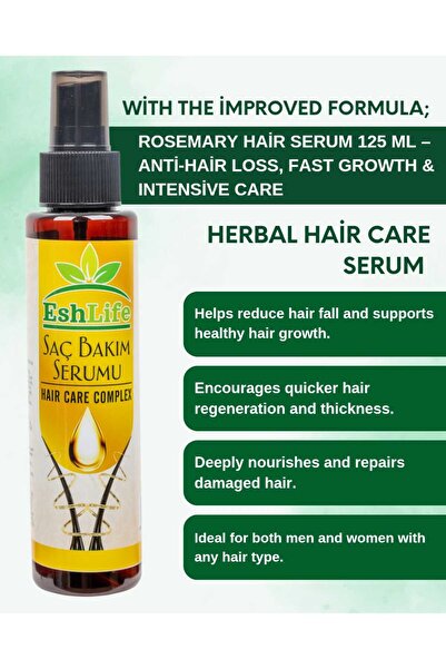 Rosemary Hair Serum 125 ml – Anti-Hair Loss, Fast Growth & Intensive Care