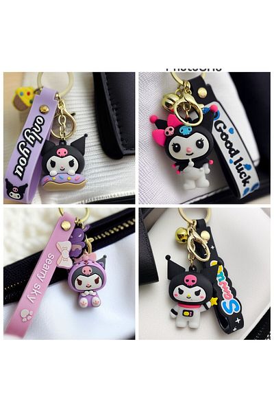 Meyra Accessories Sanrio Kawai Kromi Luxury Keychain Rattling Bag Accessory Cute Gift Plush Toy