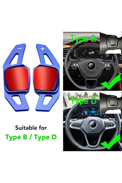 Choice مقبض ناقل الحركة الأزرق لسيارات فولكس فاجن تيجوان وجيتا MK6 وجولف 7 وأ...