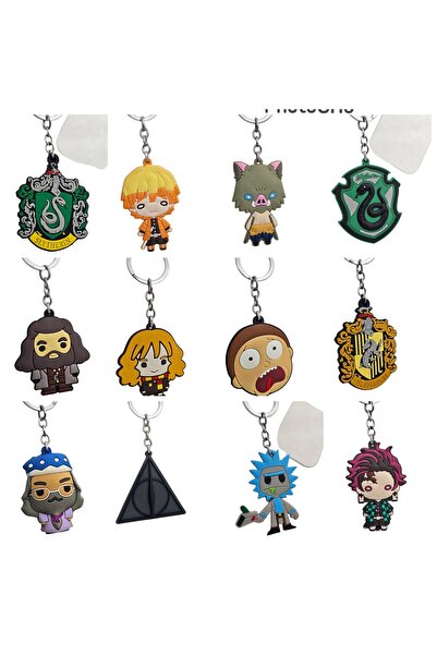 Meyra Accessories 2 τεμάχια χαρακτήρων anime με 3D κεντημένη τσάντα μπρελόκ, ...
